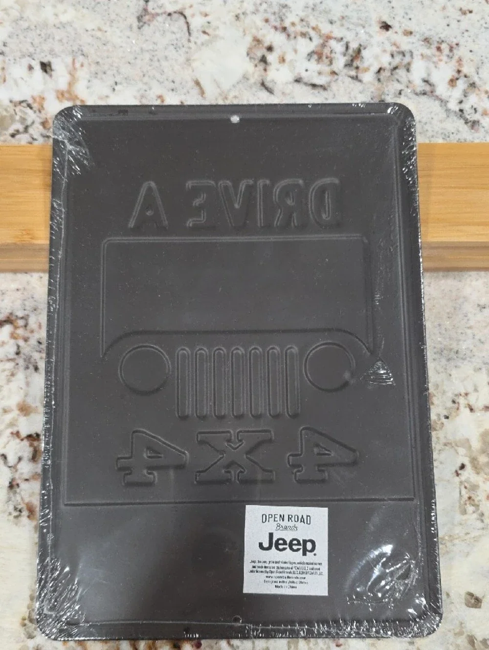 Jeep Brown & White 4x4 Wall Sign - You Don't Have To Drive A Jeep